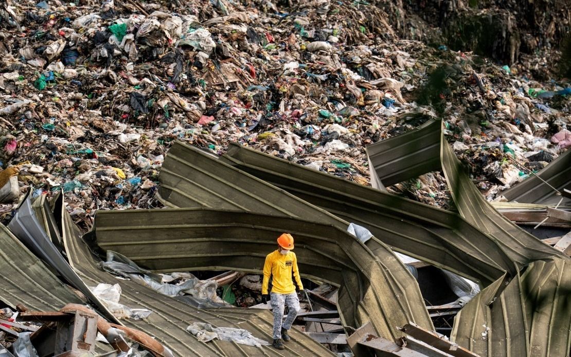 Three people are missing after landfill waste pile collapses near east of Manila in the Philippines
