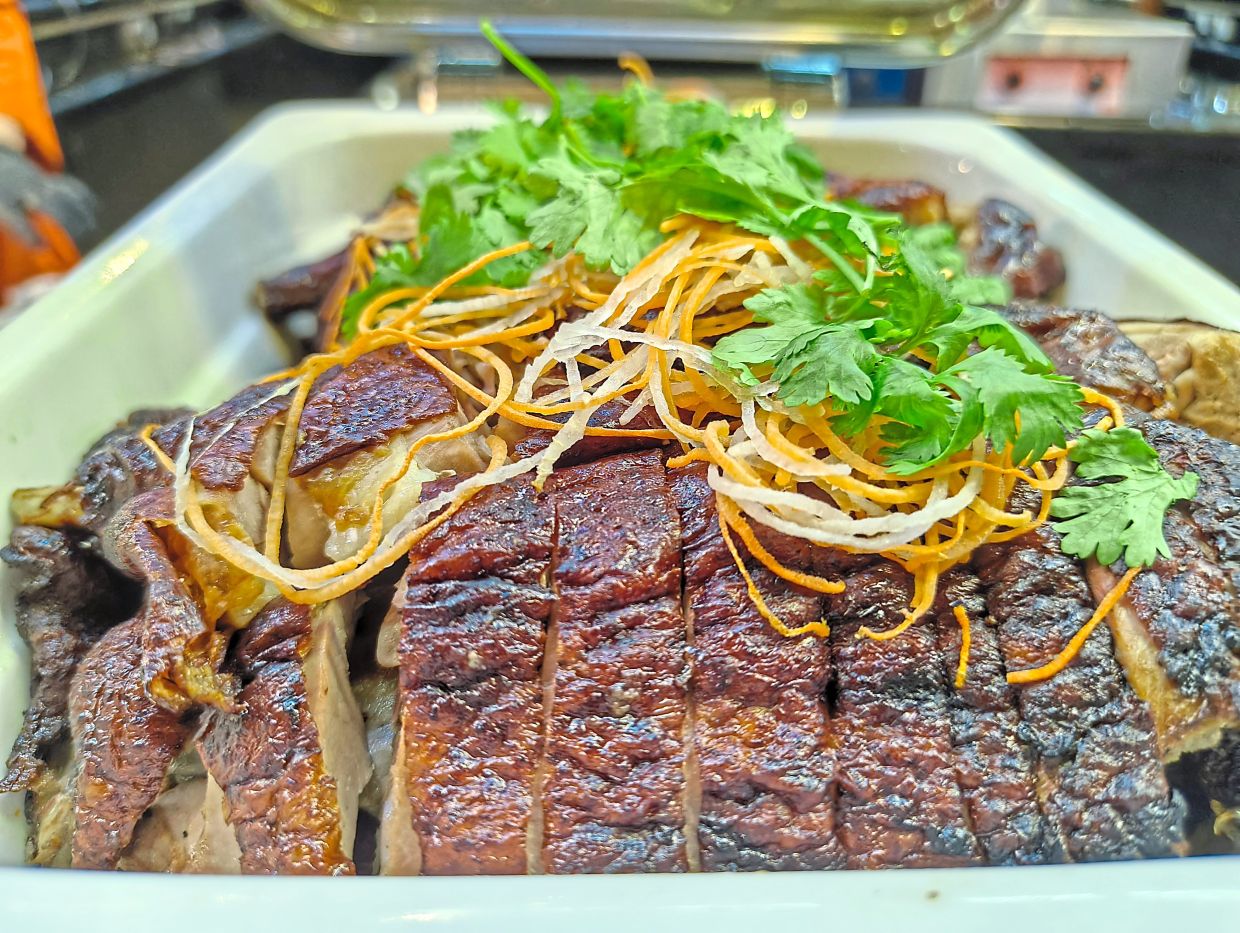 Roast duck is not often found at Ramadan buffets.