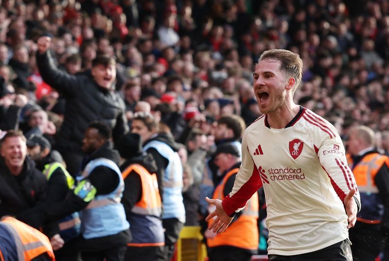 Soccer-Lacklustre Liverpool snatch late win at Forest