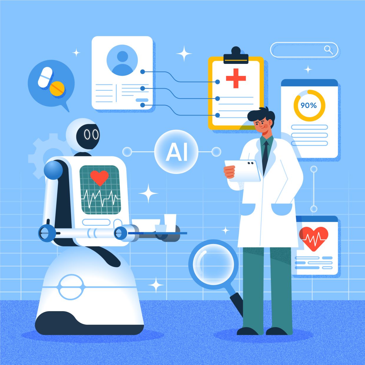 AI is making doctors answer a question: What are they really good for?