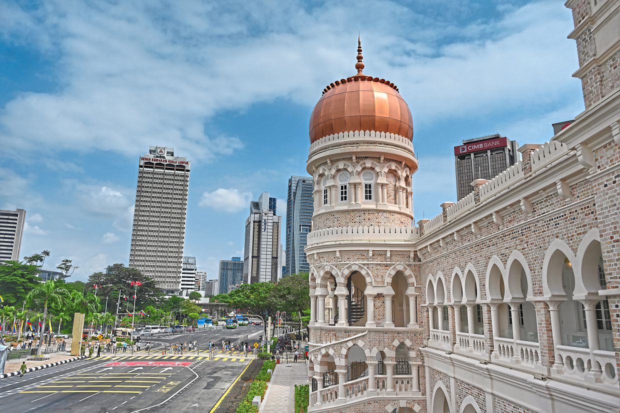Overlooking Dataran Merdeka, Bangunan Sultan Abdul Samad bore witness to the nation’s proclamation of independence on Aug 31, 1957.