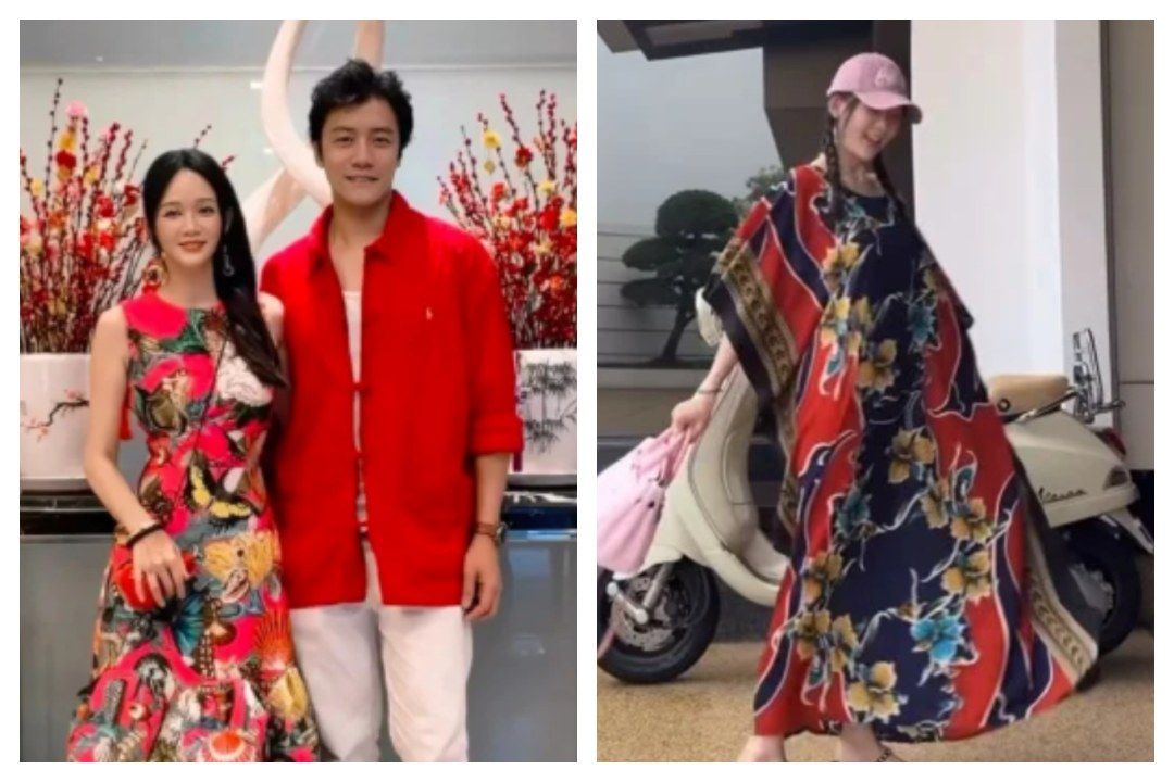 Taiwanese actress Joe Chen marks CNY with hubby in M'sia, stuns in a RM10 dress from night market