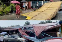 Over 10 families evacuated as storm tears through Taiping