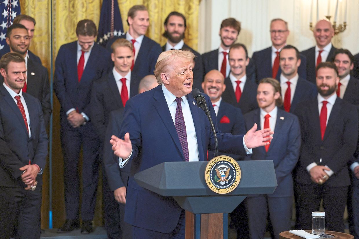 A file photo of Trump speaking at the White House in Washington, DC, on Jan 15. — AFP/Reuters