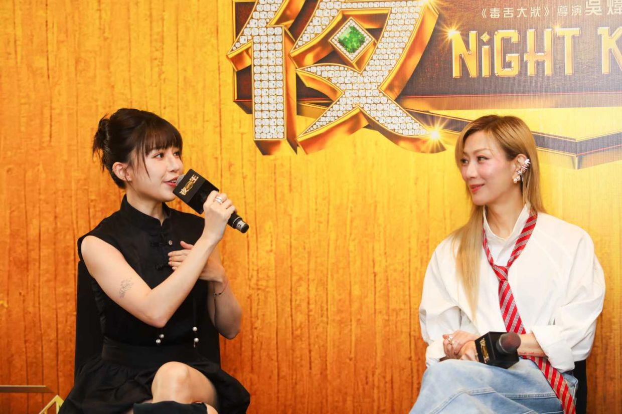 Miko (left) shared that she was initially nervous to star alongside big Hong Kong names. Photo: Leong Wai Yee/The Star