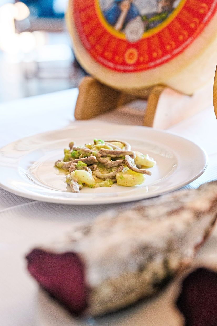 A plate of pizzoccheri at Fracia, a restaurant in Chiuro, Italy.