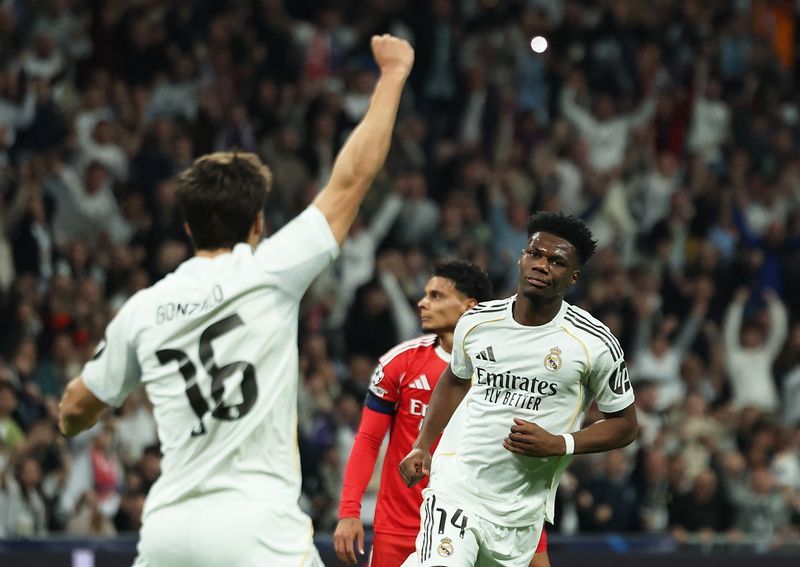 Soccer-Vinicius scores as Real Madrid sink Benfica to reach Champions League last 16