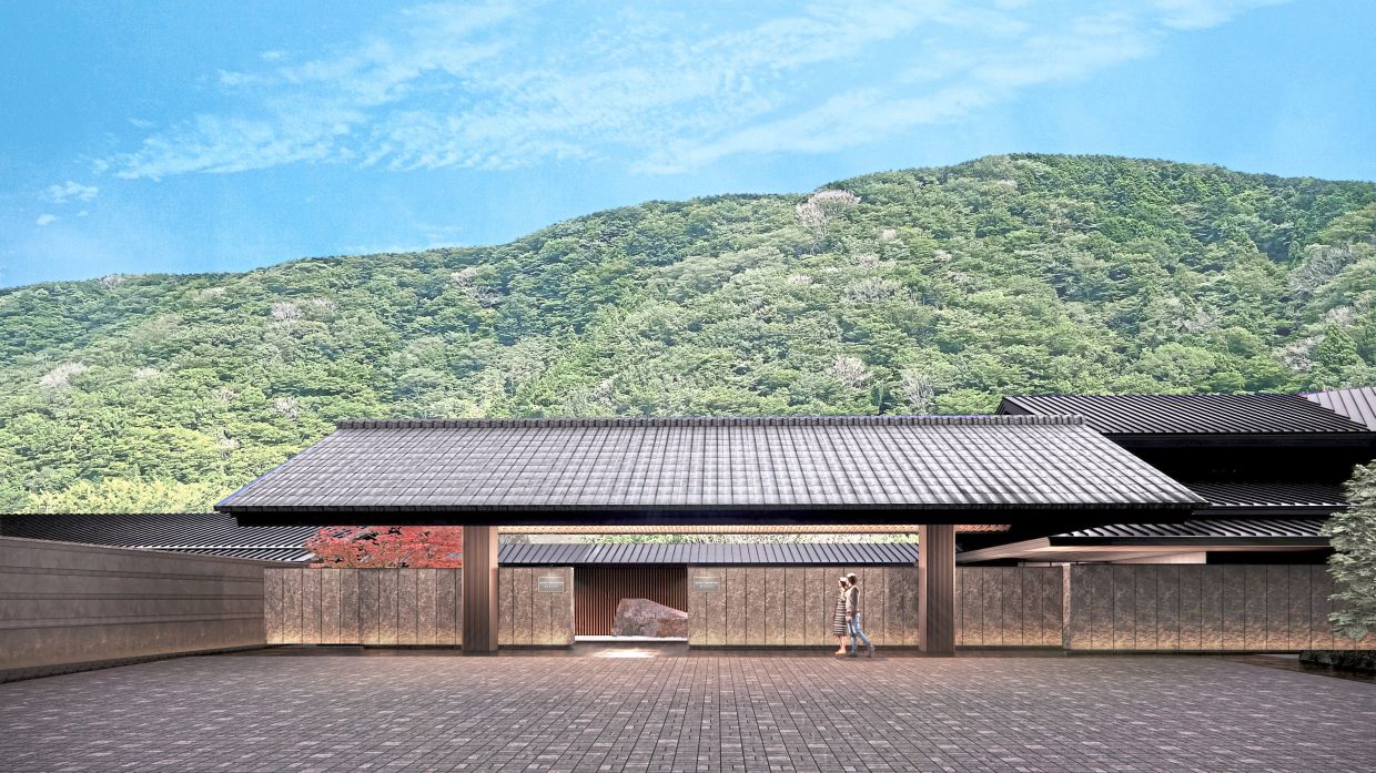 Rendering of Hotel The Mitsui Hakone, opening in Japan in late 2026. — Marriott International