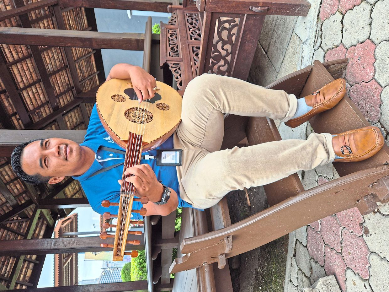 'The gambus represents our true identity,' says Zaidan. Photo: The Star/Sheela Chandran