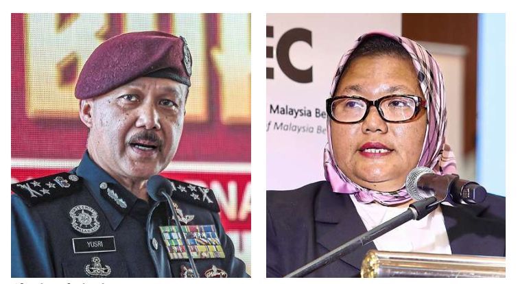 Sharing their views: Comm Mohd Yusri (left) and Mas Tina.