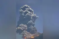 Philippine's Kanlaon volcano eruption sends ash 2.5km into sky