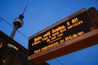 Buses, trams and trains grind to a halt across Germany at start of two-day strike