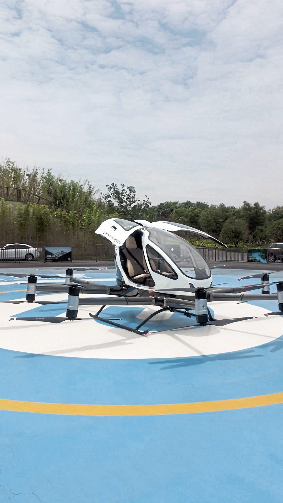 A two-seater flying taxi in Hefei, one of the first Chinese cities to issue permits for what are basically flying cars. — Qilai Shen/The New York Times