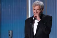 Harrison Ford gets tearful while accepting SAG-AFTRA Life Achievement Award
