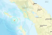Strong quake hits off Indonesia's Sumatra island