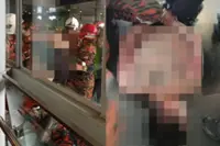 Man rescued attempting to jump off Taman Midah MRT station building