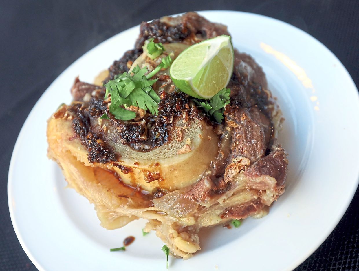 Beef bone with marrow making up the standout Sup Daging Gearbox.
