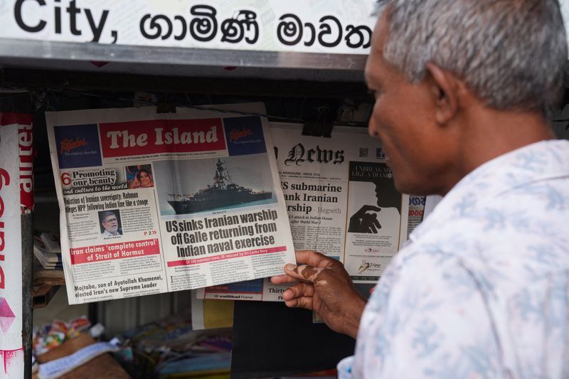 Sri Lanka says trying to 'safeguard lives' on another Iranian ship off its coast