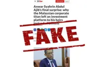 Beware of fake news article posing as The Star
