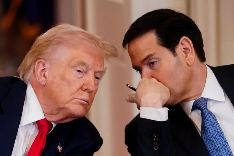 Donald Trump e Mark Rutte na Casa Branca com agenda Marco Rubio no Oriente Médio