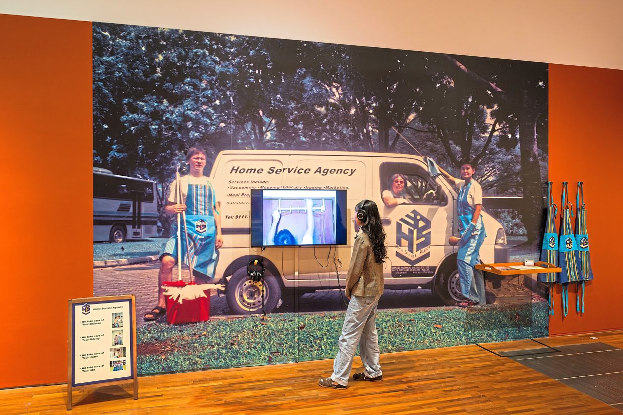 'Home Service' (2003), a project Singaporean artist Heng collaborated on with fellow artists Twardzik Ching Chor Leng and Vincent Twardzik Ching. Photo: National Gallery Singapore