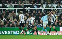 Soccer-Marmoush double helps Man City to 3-1 win at Newcastle and place in FA Cup quarters