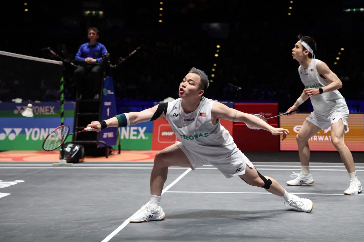 Aaron Chia and Soh Wooi Yik. - AFP