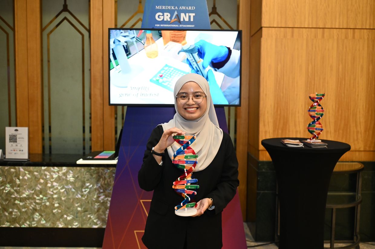 Nur Hafizah is the recipient of the Merdeka Award Grant 2025 for Outstanding Contribution to Science, Technology & Innovation. Photo: The Star/Samuel Ong