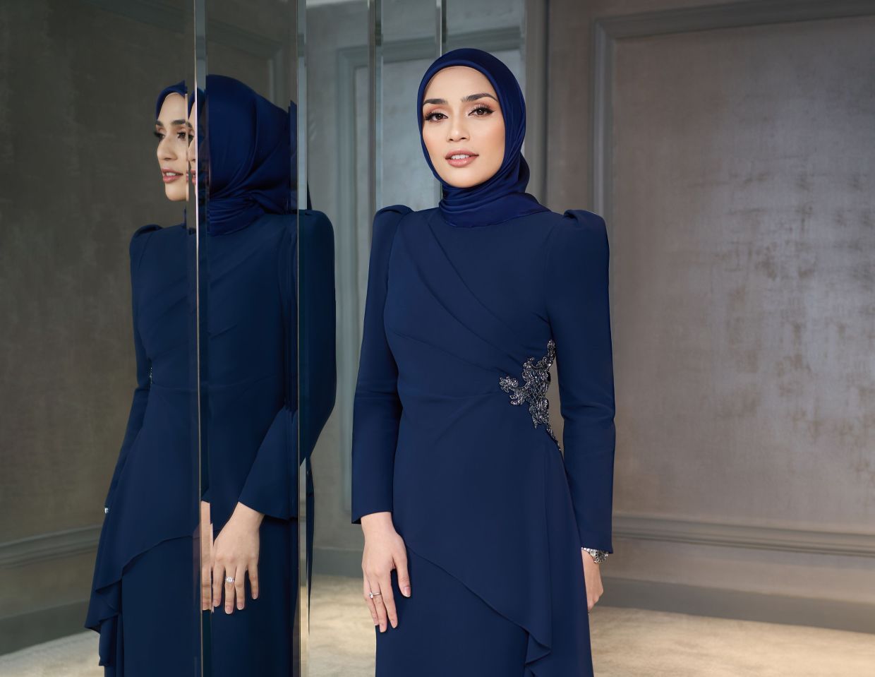 Nurida embodies the label’s codes of elegance without excess and femininity without fragility.