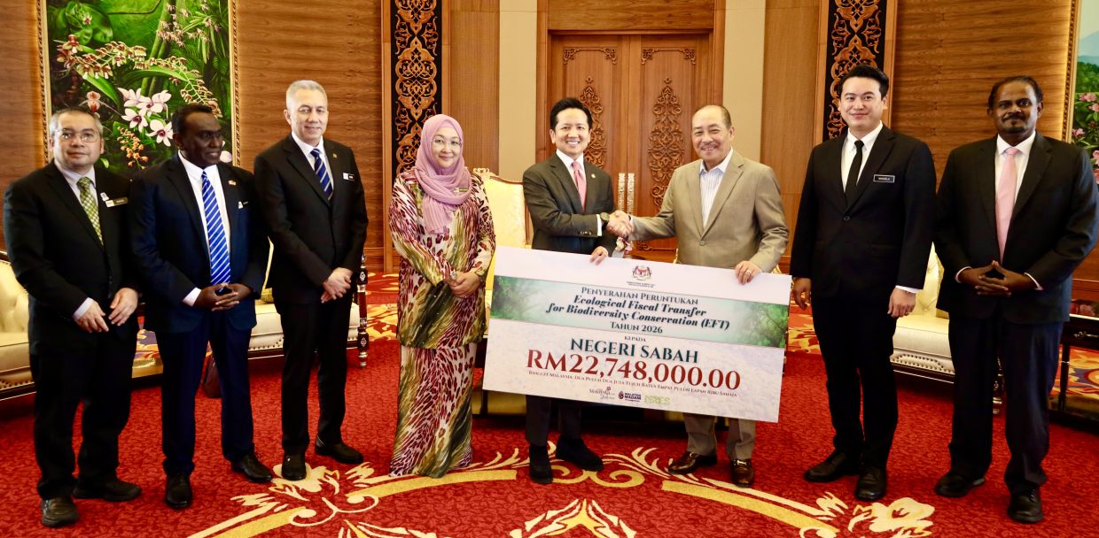 Sabah receives RM22.75mil EFT grant for biodiversity conservation