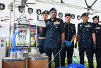 Cops uncover warehouse turned drug lab in Subang