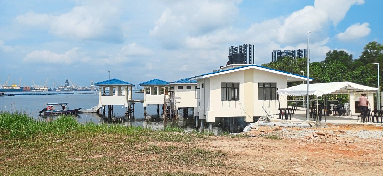 The new complex to carry out final rites in Kampung Teluk Jawa is built on stilts, and will begin operations on March 20.