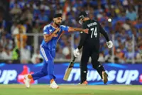Cricket-India's Arshdeep fined for throwing ball at NZ's Mitchell in T20 World Cup final