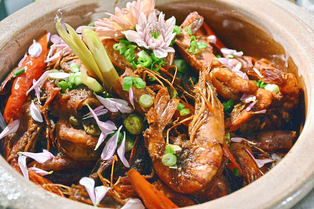 Sambal Petai Udang Harimau Daun Cekur.