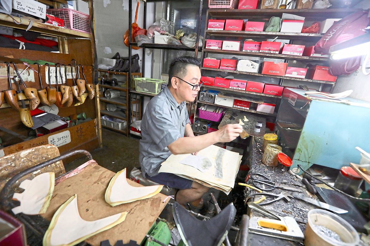 Chook is a second-generation shoemaker who learnt the trade from his father when he was in his teens.