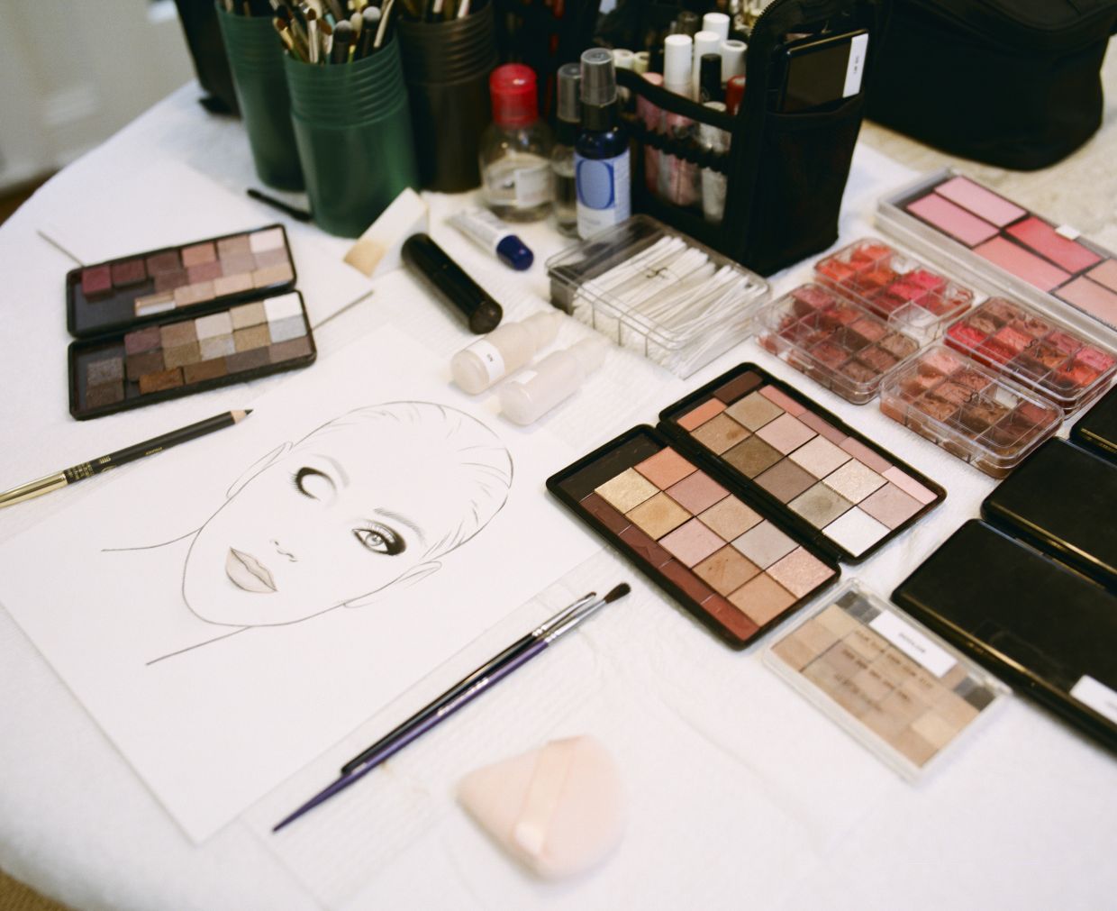 Nina Park uses “face maps”, her term for sketches that she draws and uses to determine what products may work best for a client. Photo: The New York Times