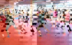 Gym classes, turn down the music volume! 