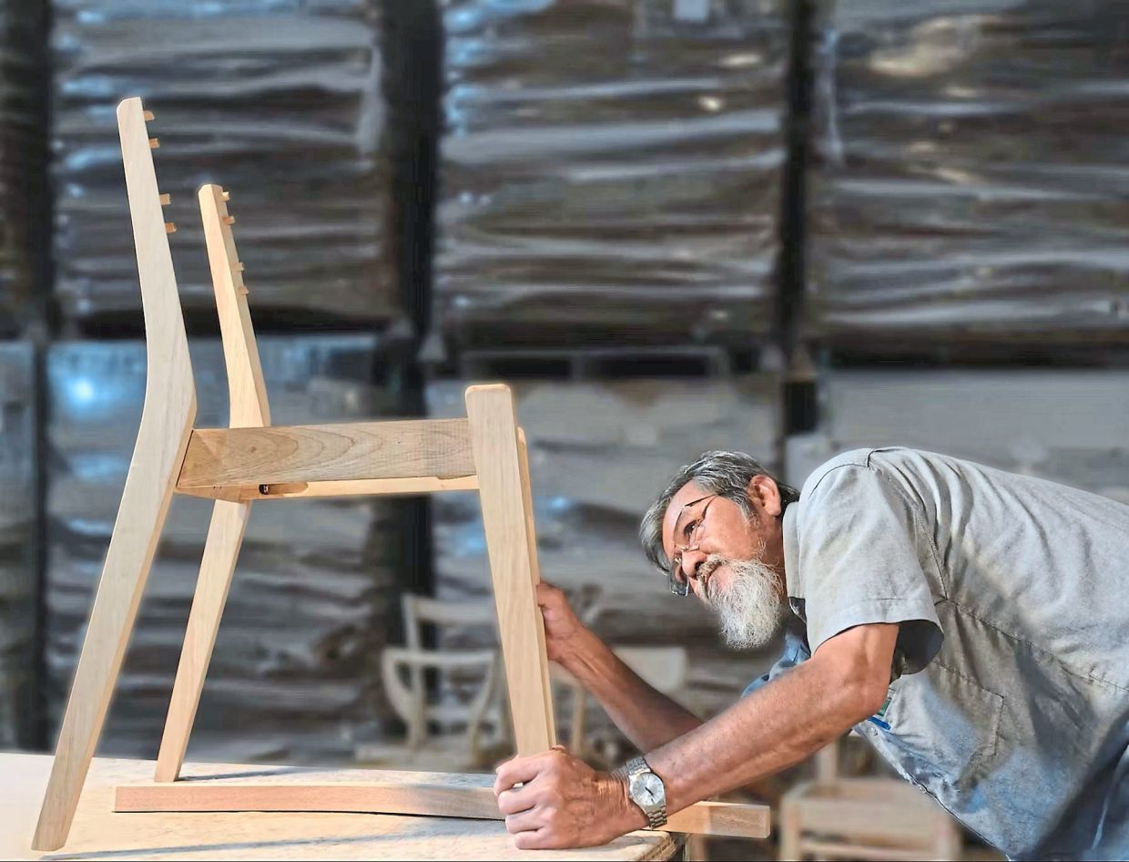 Traditional craftsmanship co-exists with modern technology