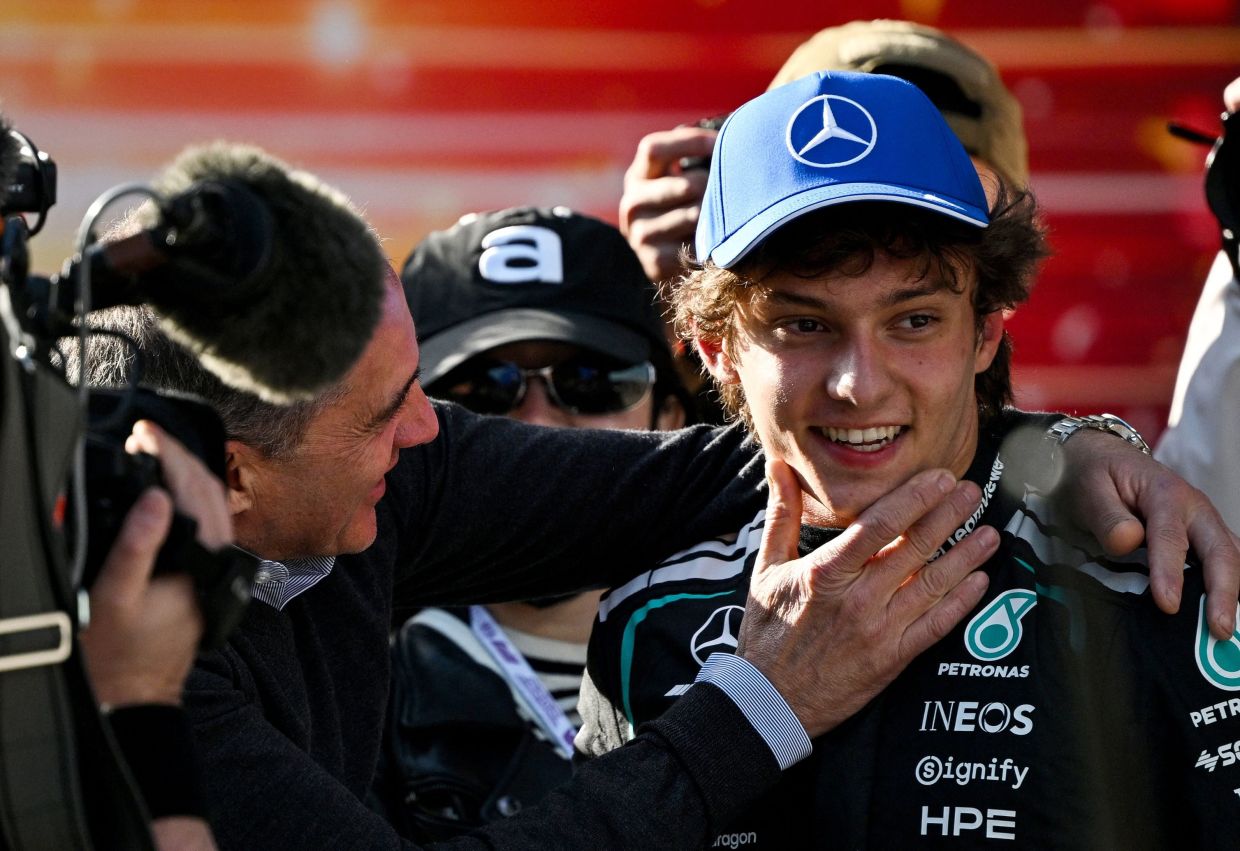 History maker: Mercedes' Antonelli blasts to Chinese GP pole, youngest in F1 history