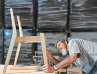 Traditional craftsmanship co-exists with modern technology