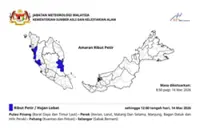 Thunderstorm warning for Penang, Perak, Pahang, Selangor until noon