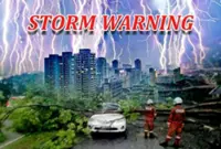 Thunderstorm warning for five states until 6pm