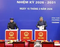 Party General Secretary casts ballot in Hanoi's Ba Dinh Ward