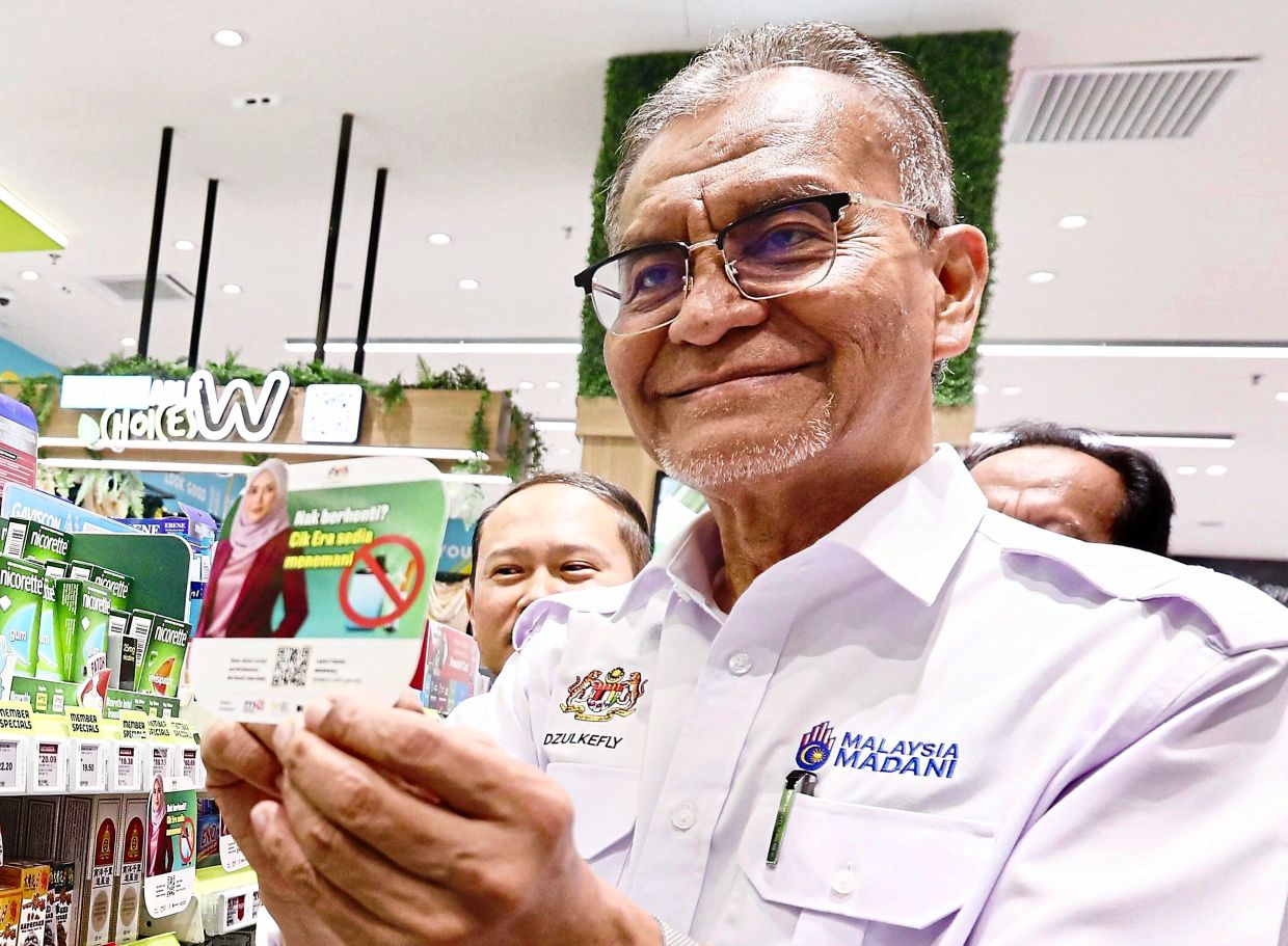 Dzulkefly announcing the introduction of the campaign in Putrajaya. — LOW LAY PHON/The Star