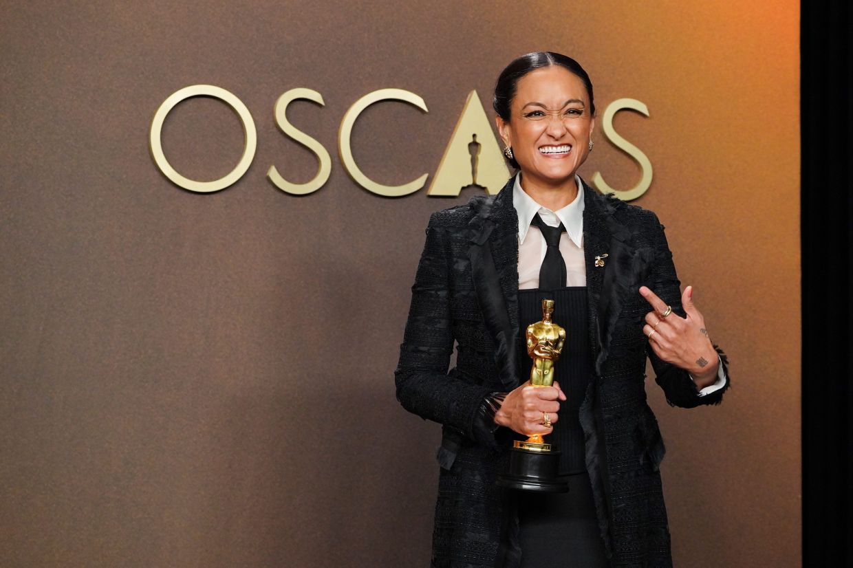 Autumn Durald Arkapaw, winner of the award for cinematography for 'Sinners'. Photo: AP