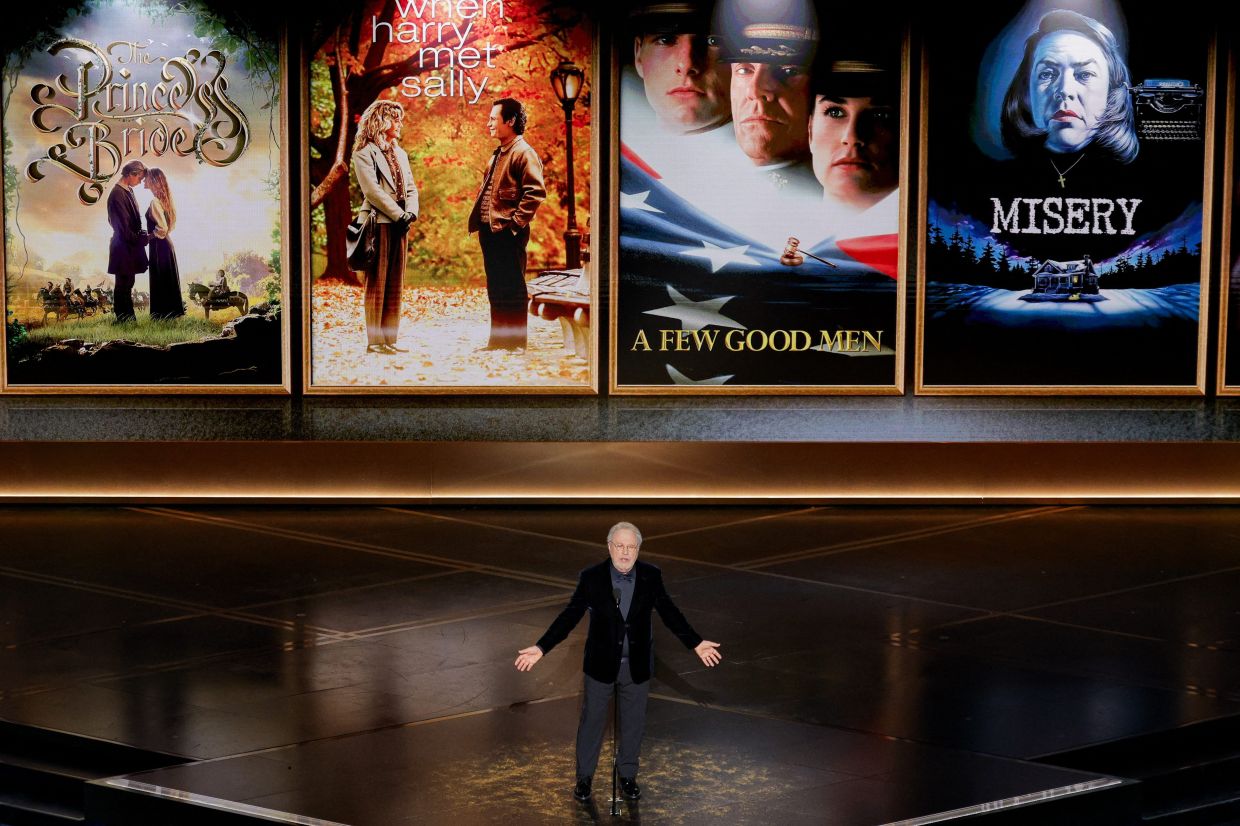 Billy Crystal speaks about Rob Reiner during the Oscars show at the 98th Academy Awards in Hollywood. Photo: Reuters