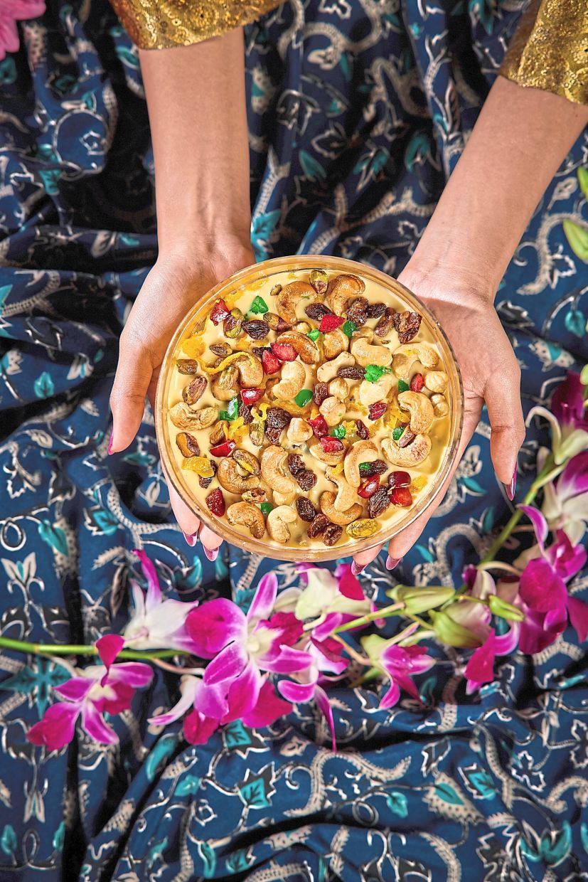 Royal pudding is one of the traditional palace recipes that the chefs researched and learnt how to make.