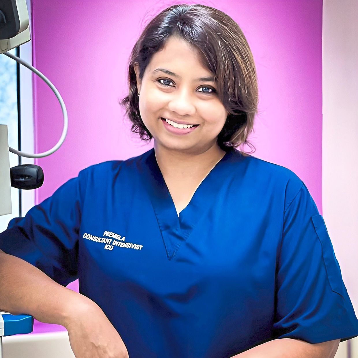 Dr Premela says the ICU is where the sickest patients still have a chance to survive and where families hold on to hope. Photo: Dr Premela Naidu Sitaram