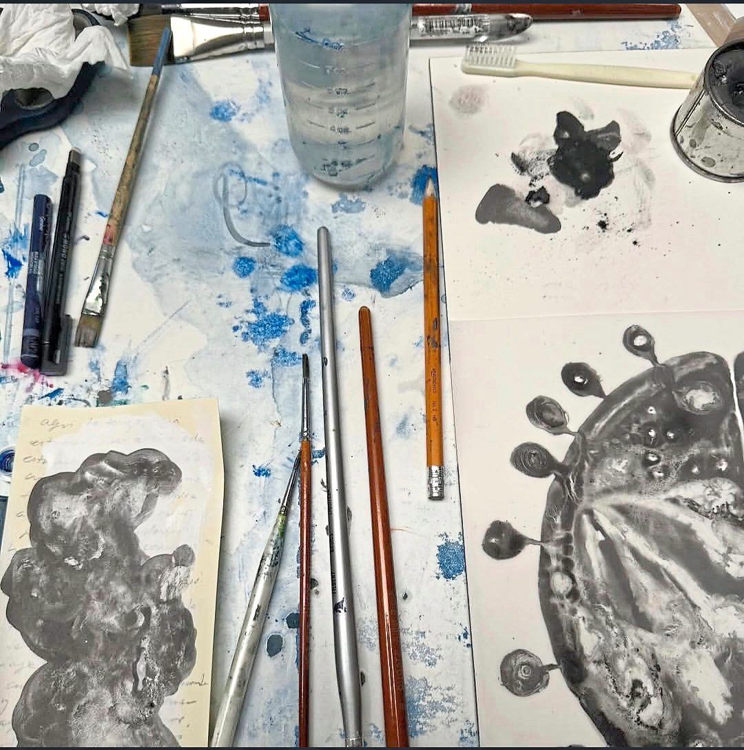 Pieces from Ortiz-Rubio’s exhibition explores disability and the non-linear experience of time.