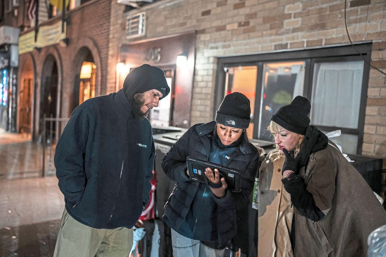 Outreach workers will try to schedule medical appointments for some of the people they encounter on the streets.